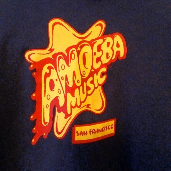 Vintage 90s Amoeba San Francisco Record Shop sz. M oversized - Picture 4 of 8